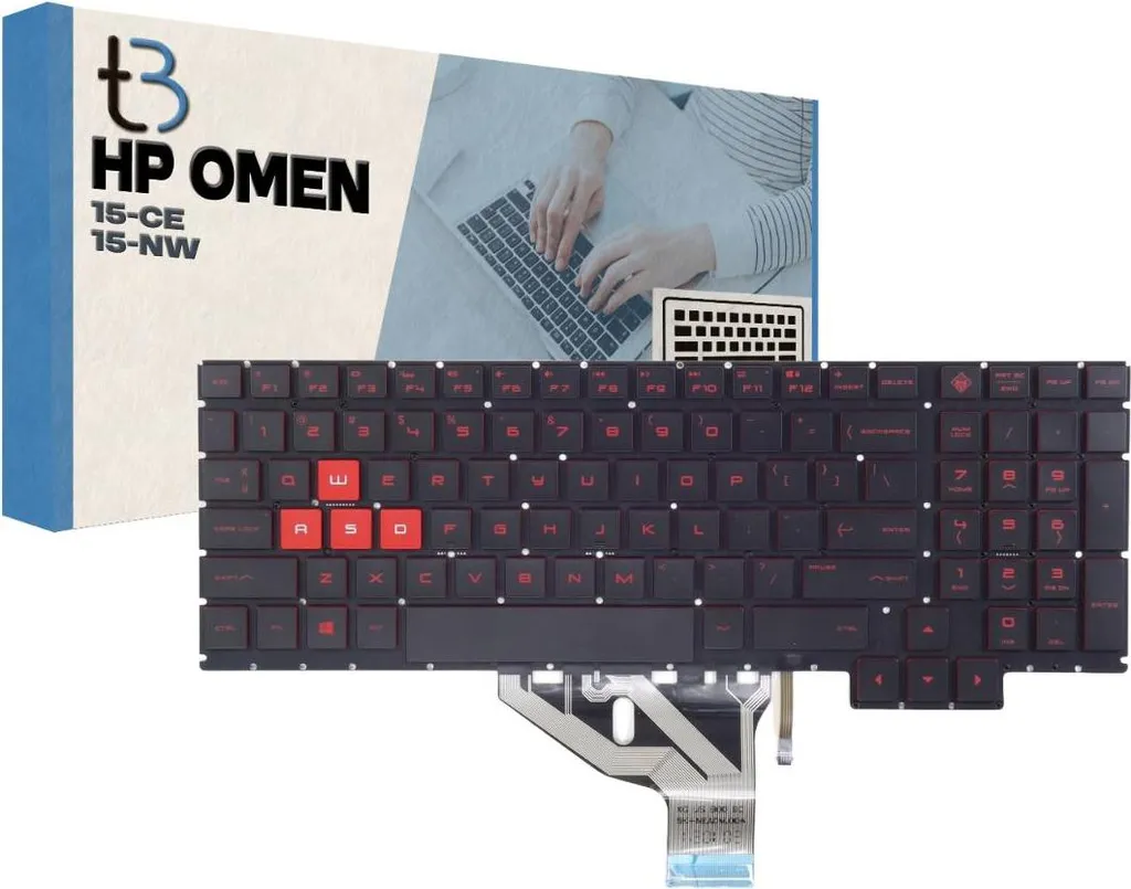 Clavier de Remplacement pour PC Portable HP Omen 15-CE US QWERTY Premium