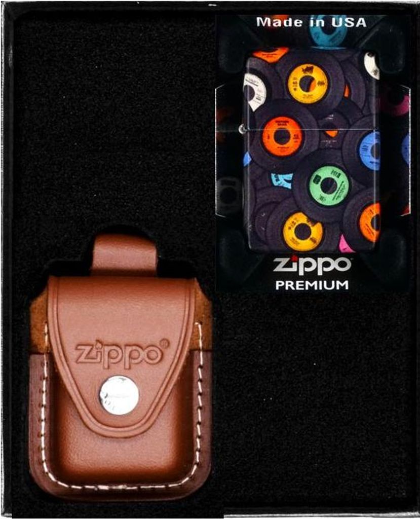 ZIPPO Feuerzeug RECORDS DESIGN Geschenkset Nr. 4