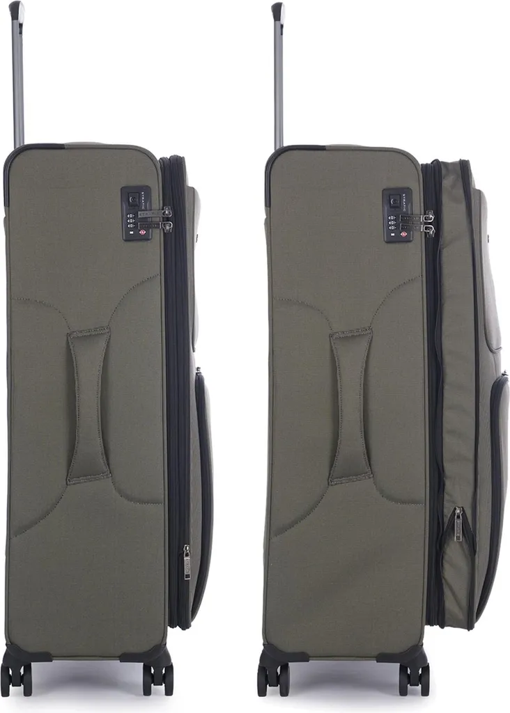 Valise de soute extensible Stratic Bendigo Light + tissu sable 84cm - 14