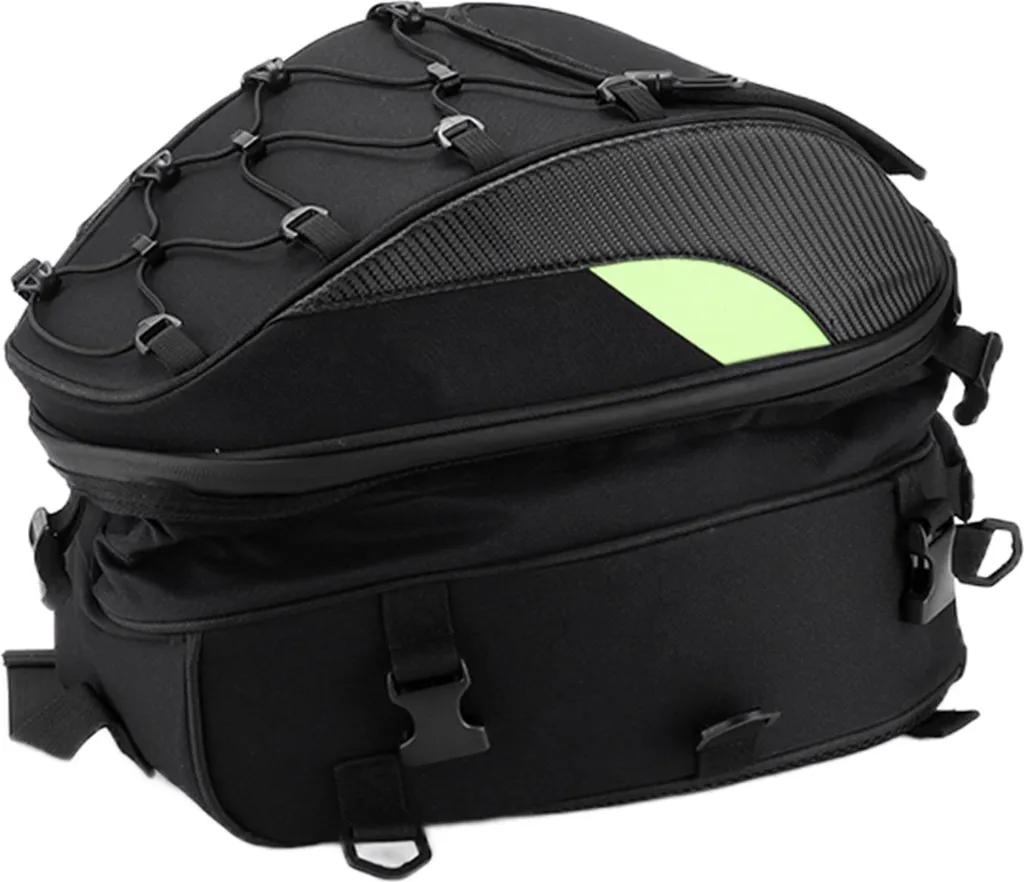 Borsa Moto Posteriore Verde Oxford Alta Densità - Anti-Fango e Pioggia