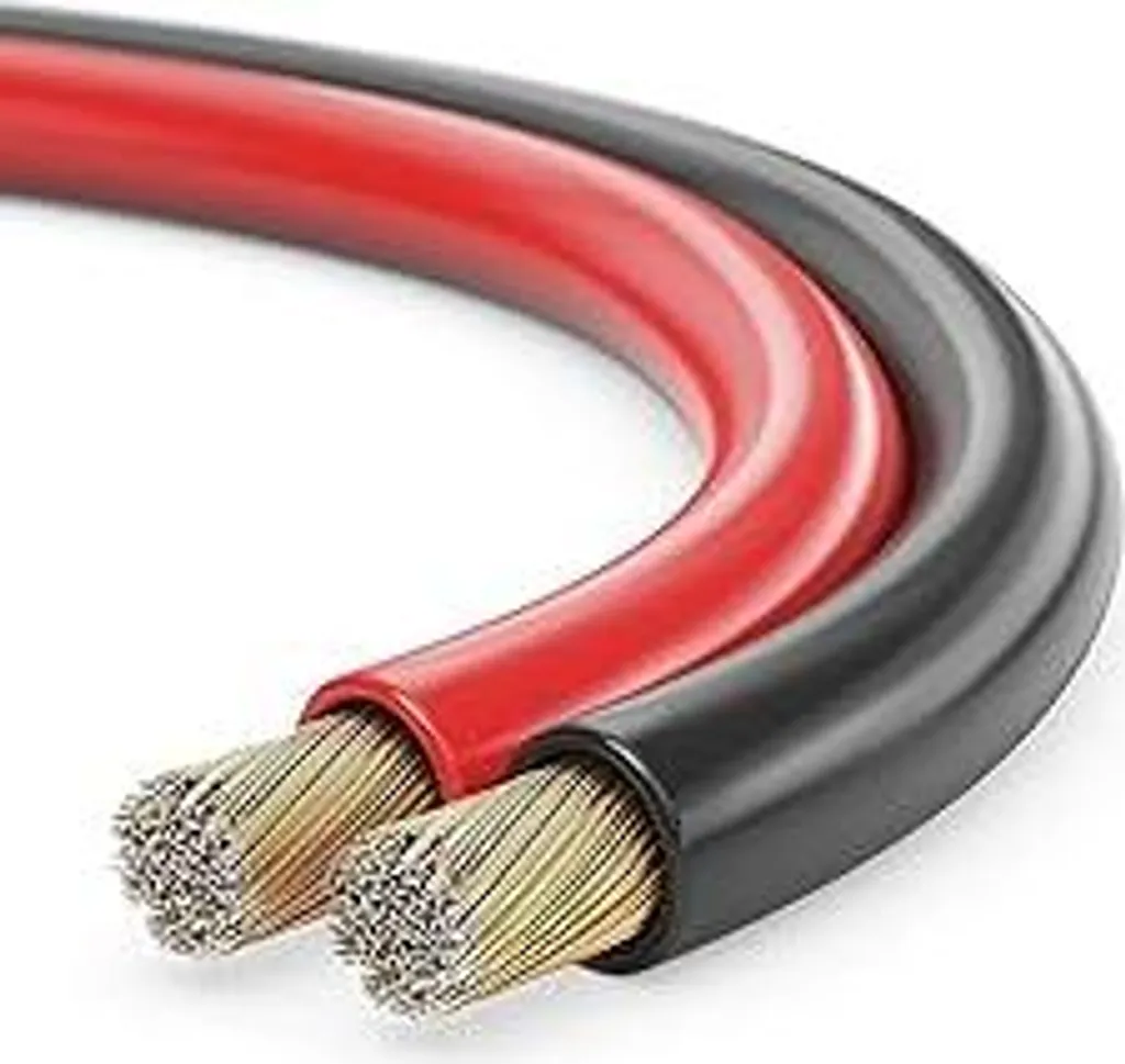 Cavo Diffusori Sonero 25m CCA 2x2.50mm² | Prezzo Imbattibile Rosso/Nero