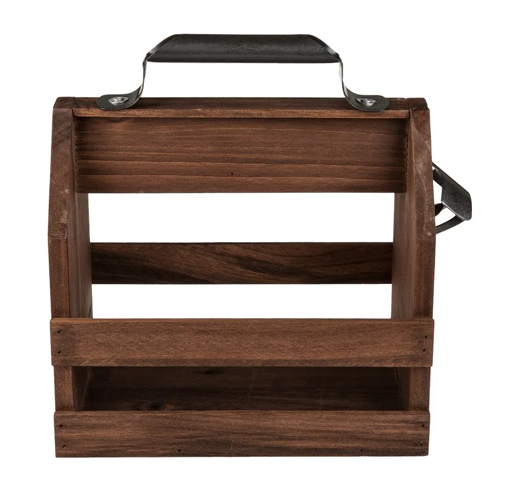 Portabottiglie Legno Chiaro con Apribottiglie Metallo - Stile Nordico - 17