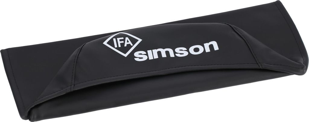 Sitzbezug glatt, schwarz mit SIMSON-Schriftzug - Simson Produktbild 