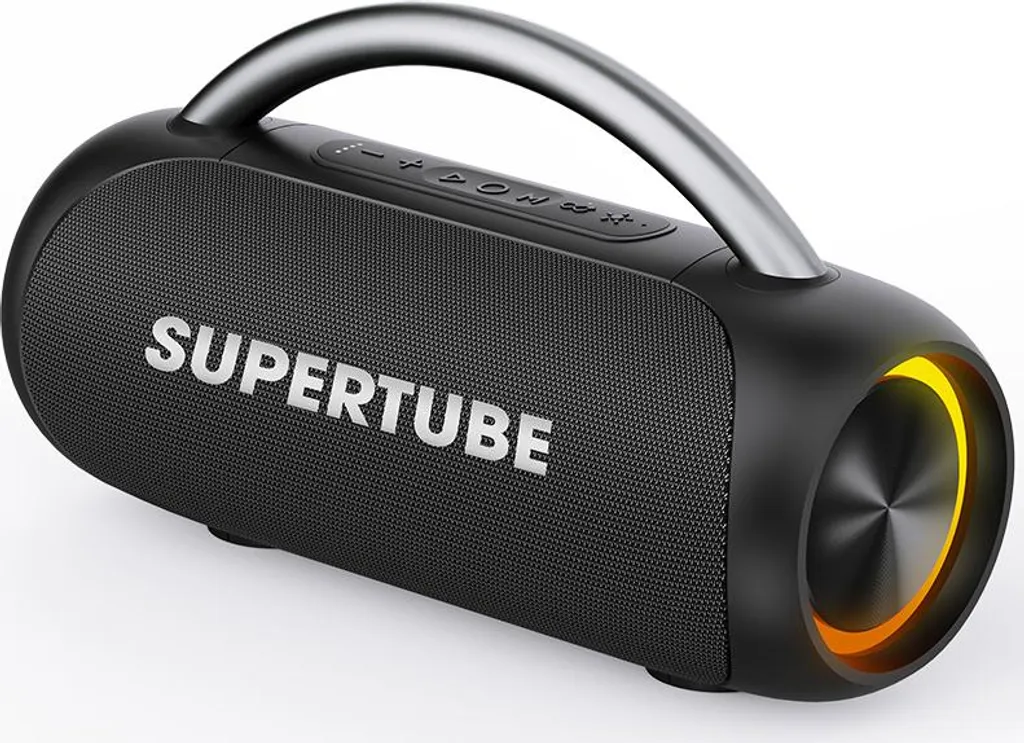 Enceinte sans fil Tracer SuperTube Noir avec basses renforcées et TWS