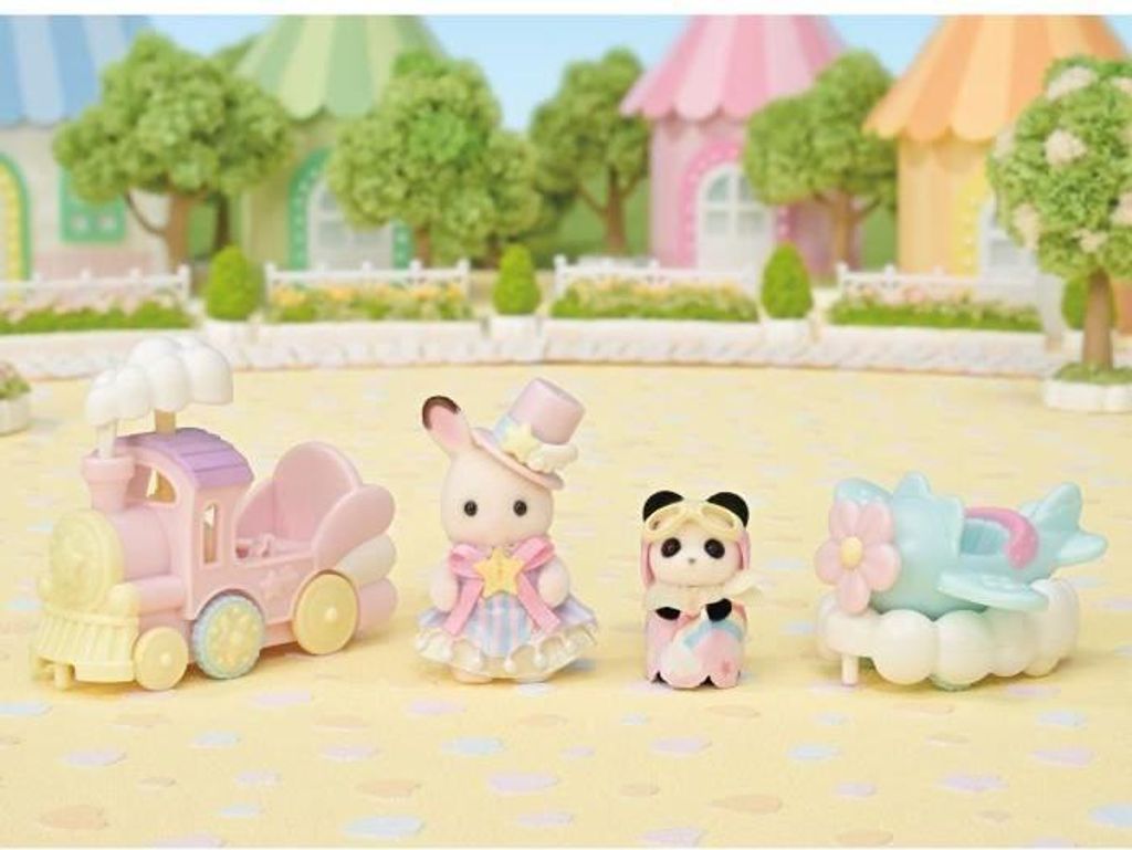 Sylvanian Families Mini-Figuren Set, Schokoladenhase Baby, Panda Baby, Ab 3 Jahren