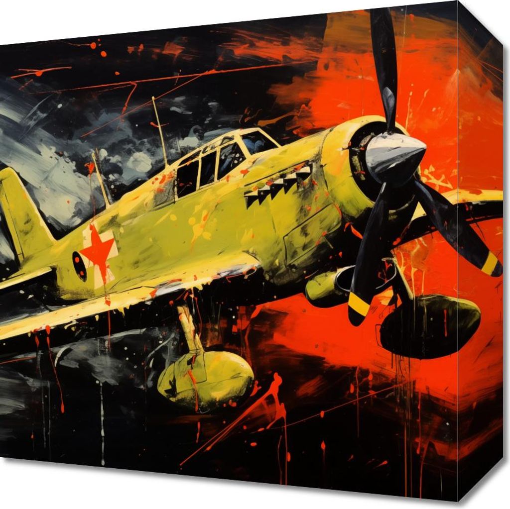 Bild 30x30cm Farbiger Durchgang