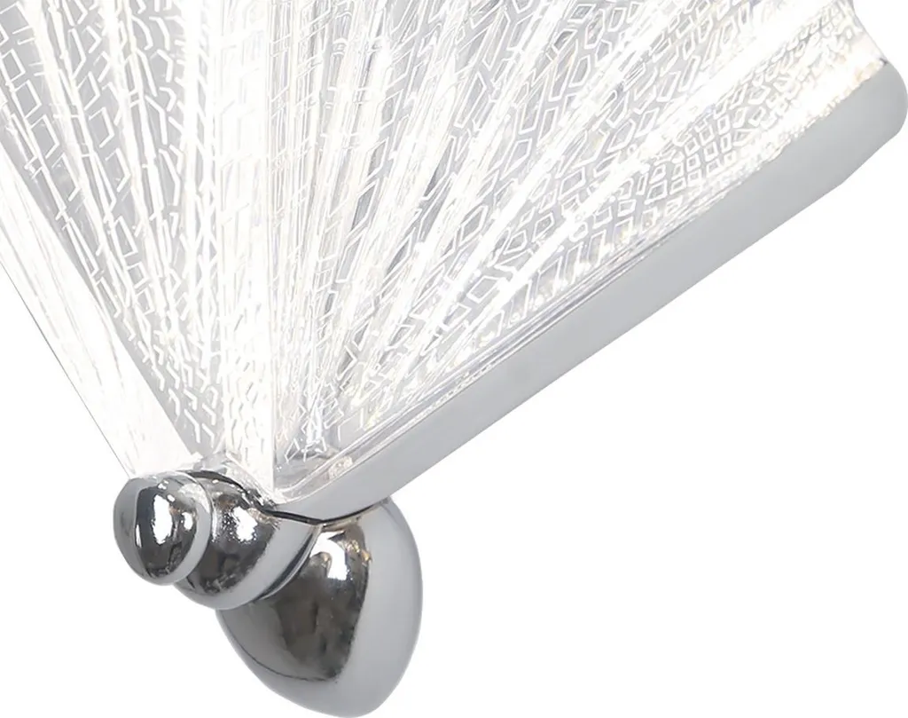 Applique LED 8W Chrome Mariposa : Éclairage Variable Papillon Décoratif - 5