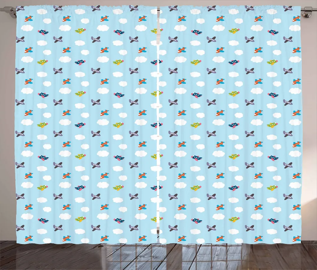 Tenda Lavabile Aeroplani ABAKUHAUS - 280x245 cm per Bimbi