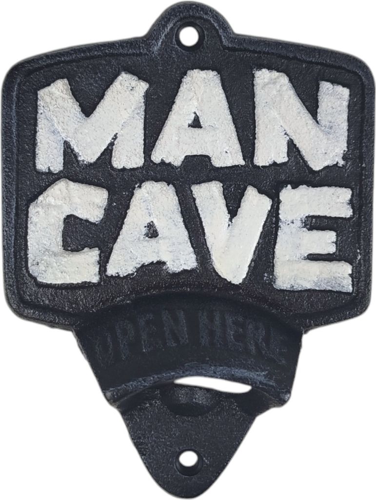 Man Cave Wandflaschenöffner - Industrial Living Flaschenöffner aus Gusseisen