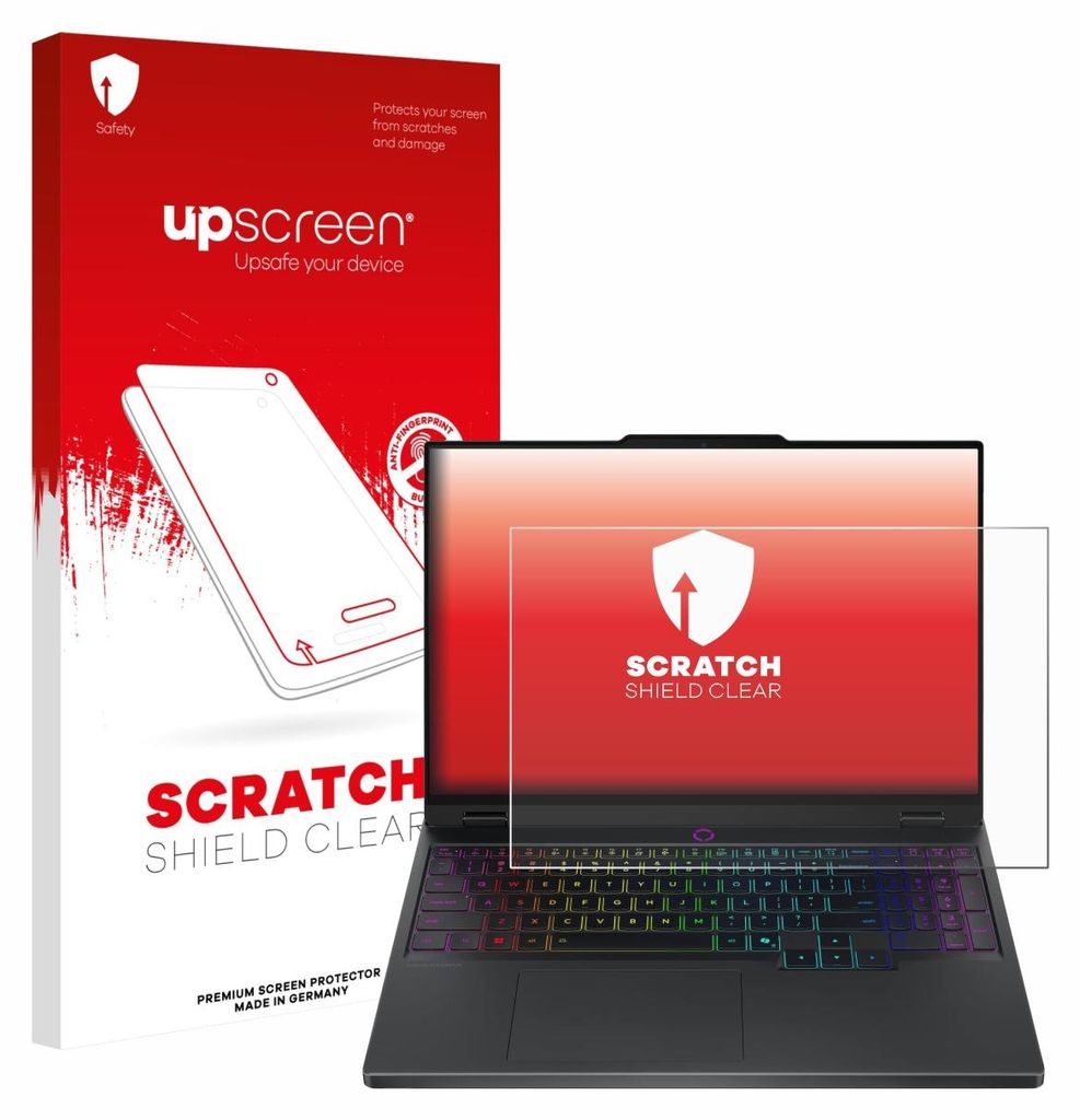 upscreen Schutzfolie für Lenovo Legion 5 15IRX10 PF9XB5828034 Displayschutz Displayschutzfolie Folie Klar Transparent