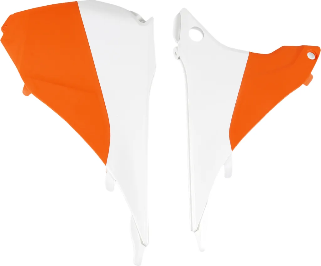 Couvercle du filtre à air UFO PLAST orange et blanc en deux parties