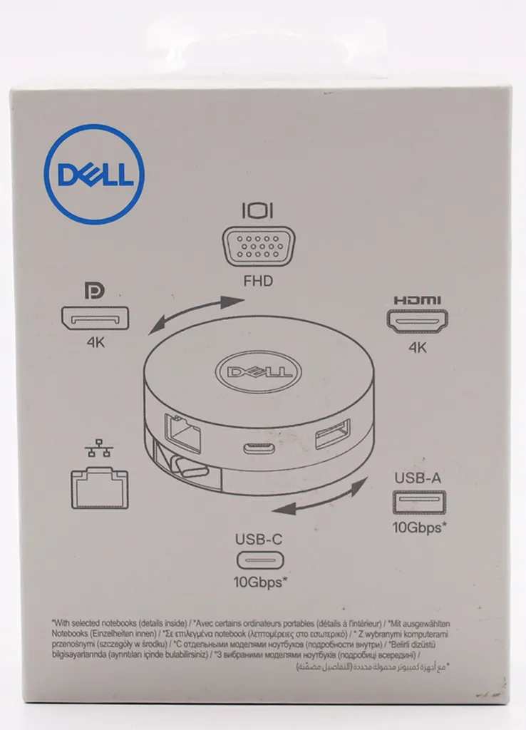 Adaptateur Dell DA-300 USB-C Mobile Adapter 6-en-1 Compact Noir - 4