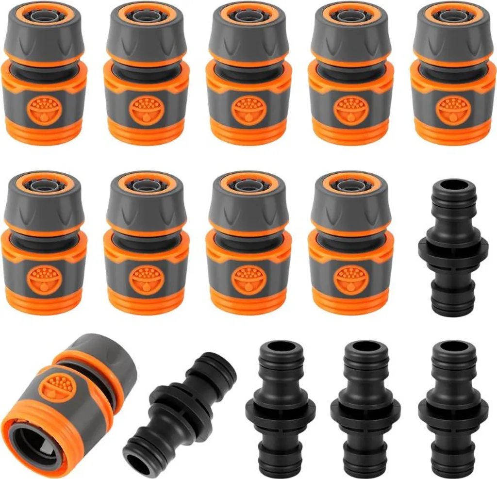 Raccord Tuyau d'Arrosage Rapide pour Jardinage et Nettoyage Extérieur 20pcs