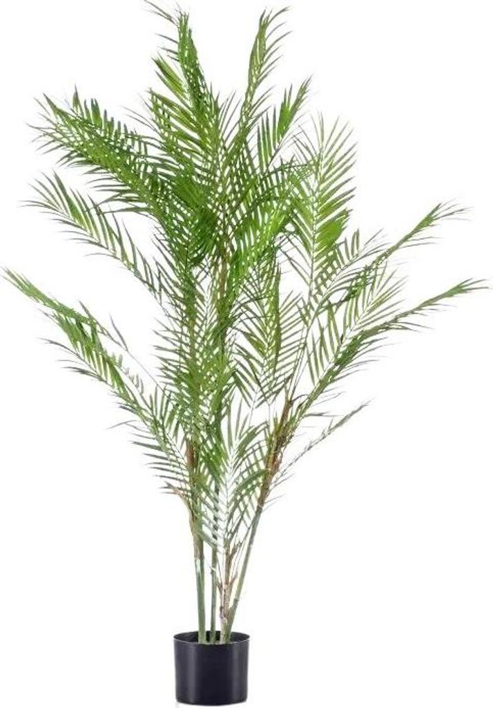 Emerald Künstliche Bergpalme - Nadine | 120 cm, für drinnen, Kunstbaum, wie echt, Allergiker geeignet, pflanzliche Dekoration Praxis, Office & Wo...