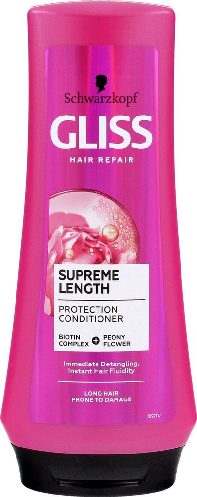 Schwarzkopf Gliss Supreme Length Conditioner for Long and Resilient Hair 200ml