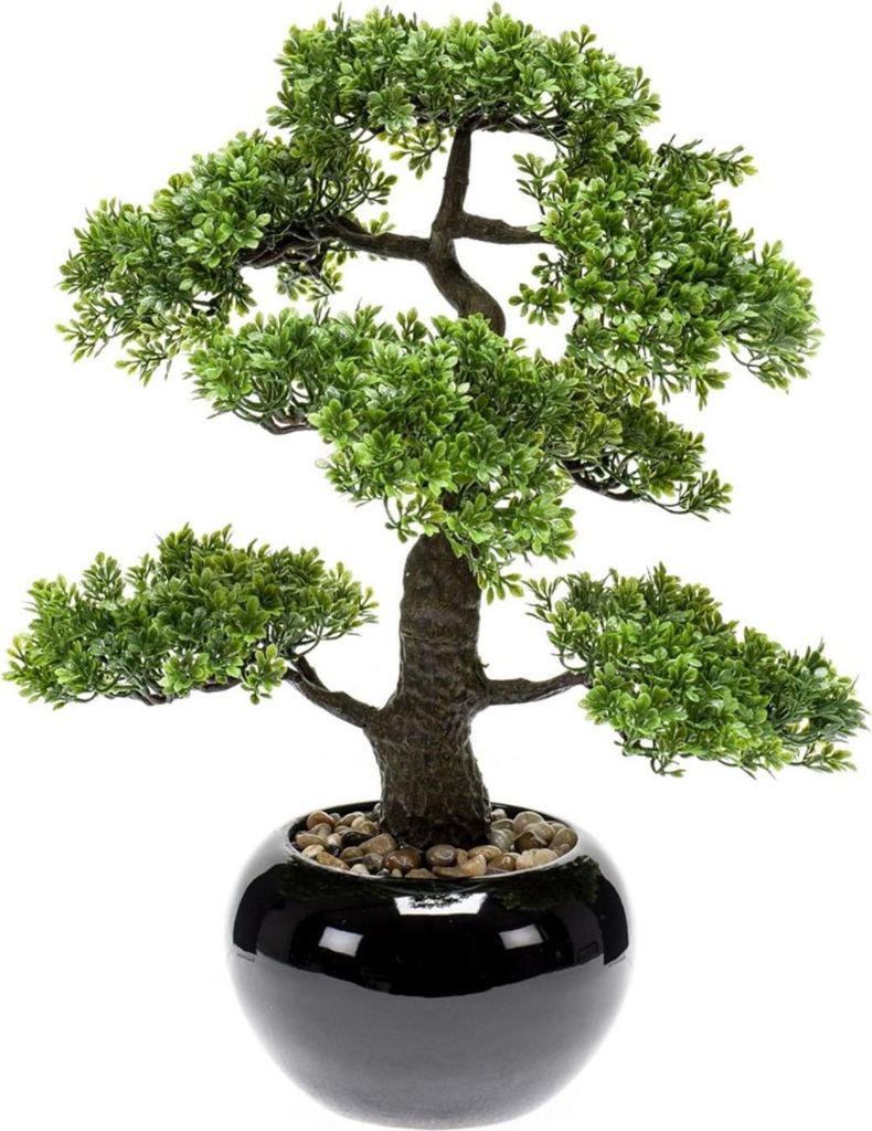 Smaragdová umělá rostlina Bonsai Ficus Green 47 cm 420006 Obrázek produktu 