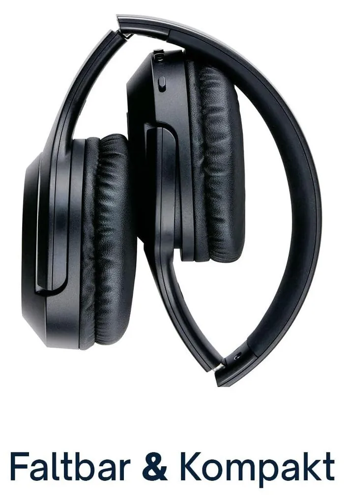 Casque Bluetooth pliable à réduction de bruit passive et micro intégré