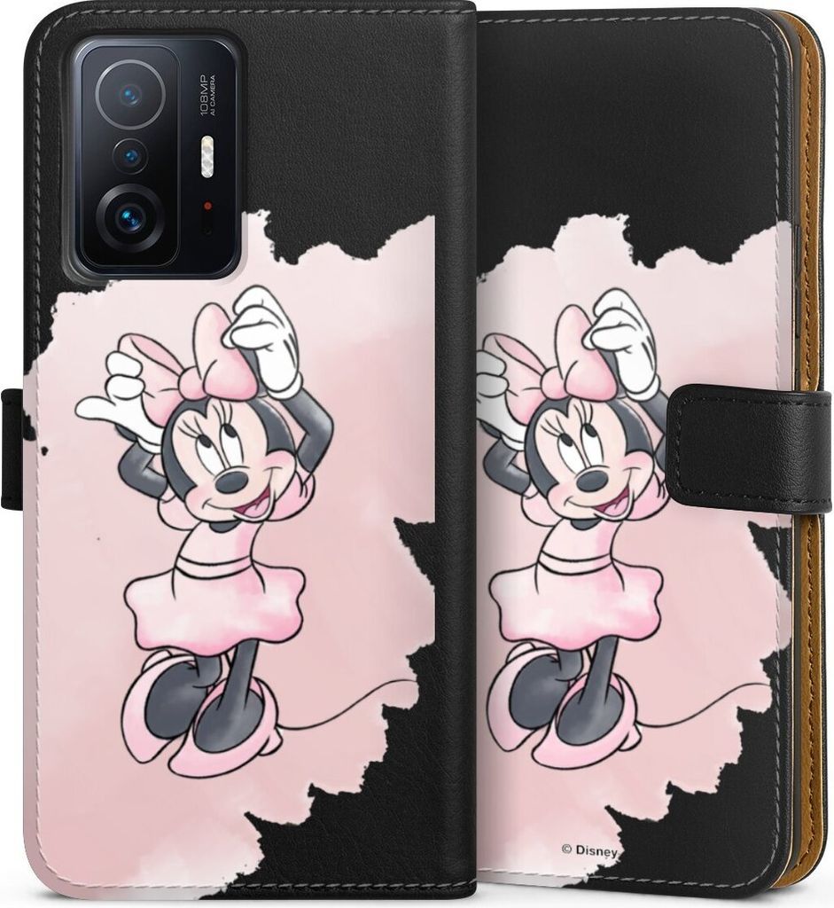 DeinDesign Klapphülle für Xiaomi 11T 5G Handytasche Lederhülle Tasche Disney Mickey & Minnie Mouse Motiv ohne Hintergrund