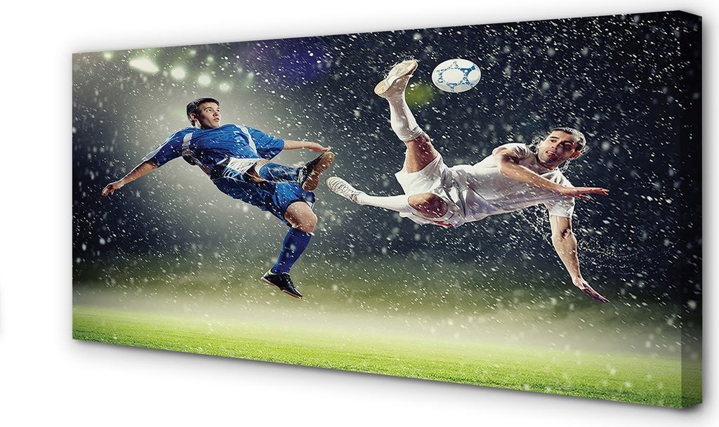 Leinwandbild 100x50 Wandkunst Regen Ball Leute