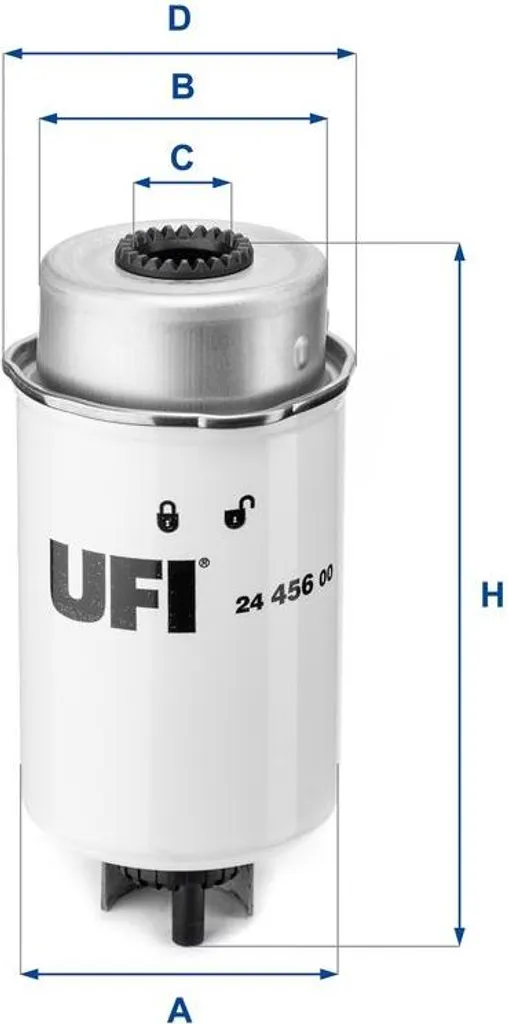 Filtre à gazole UFI pour utilitaire Transit avec référence OE 1712985