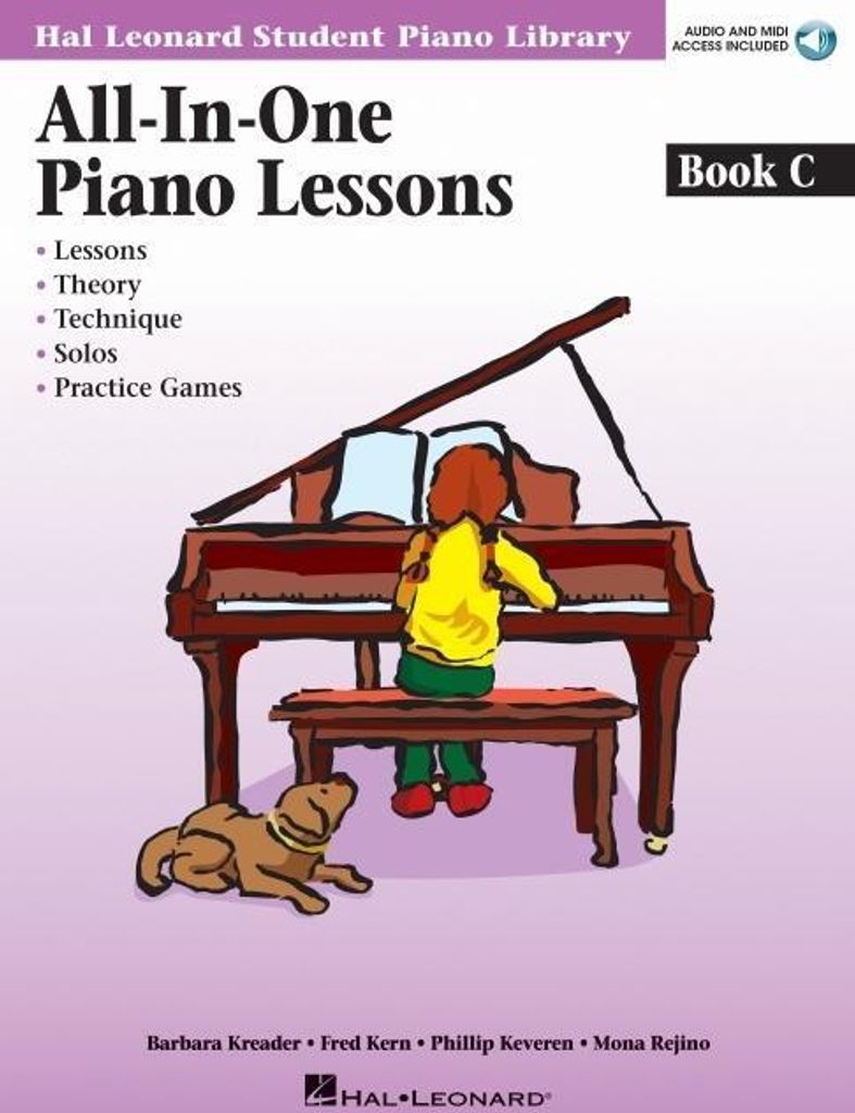 All-In-One Piano Lessons Book C Hal Leonard Student Piano Library Beginner Piano Method with Online Audio & MIDI Educational Piano Instruction for ...