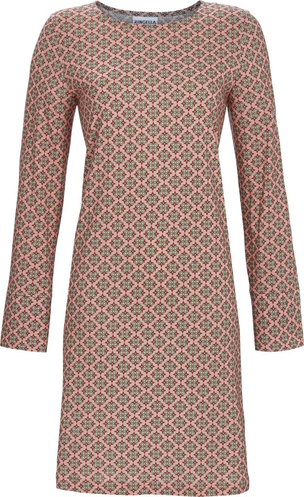 Sleepshirt im Minimaldessin : Farbe: rosenholz Größe: 42