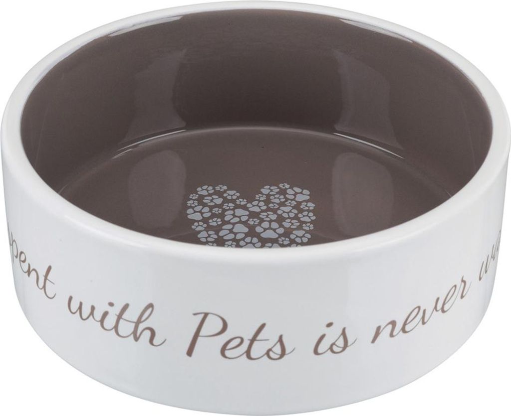 Keramiknapf Pet's Home 0,8 l/ø 16 cm creme/taupe Produktbild 