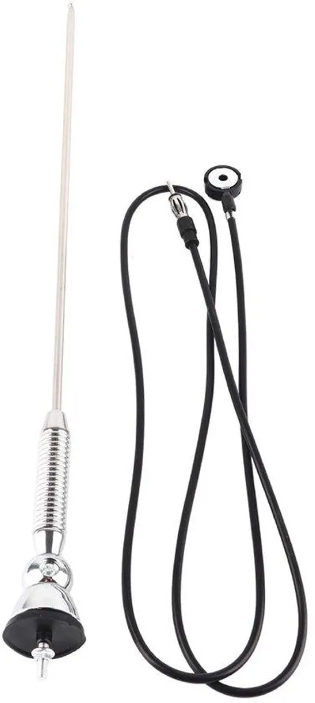 Antenne radio universelle pour auto, modèle pivotant argent 18,5 pouces