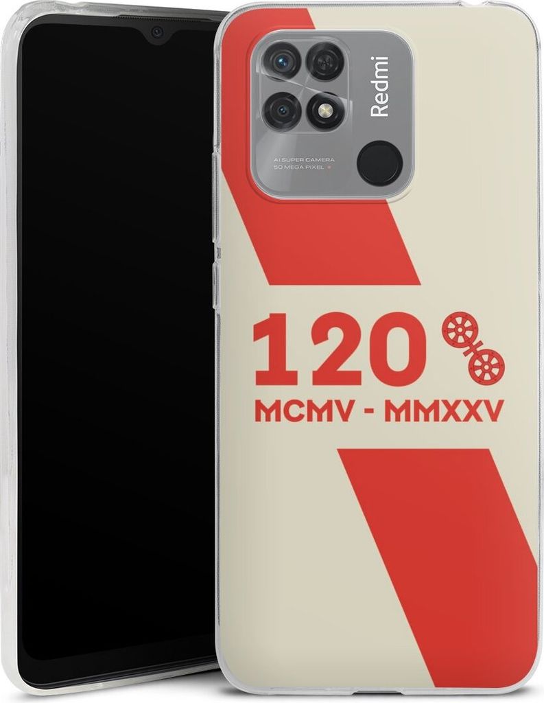 DeinDesign Slim Hülle für Xiaomi Redmi 10C Silikon Case Ultra Dünn Handyhülle 1. FSV Mainz 05 E.V. 120 Jahre Bundesliga