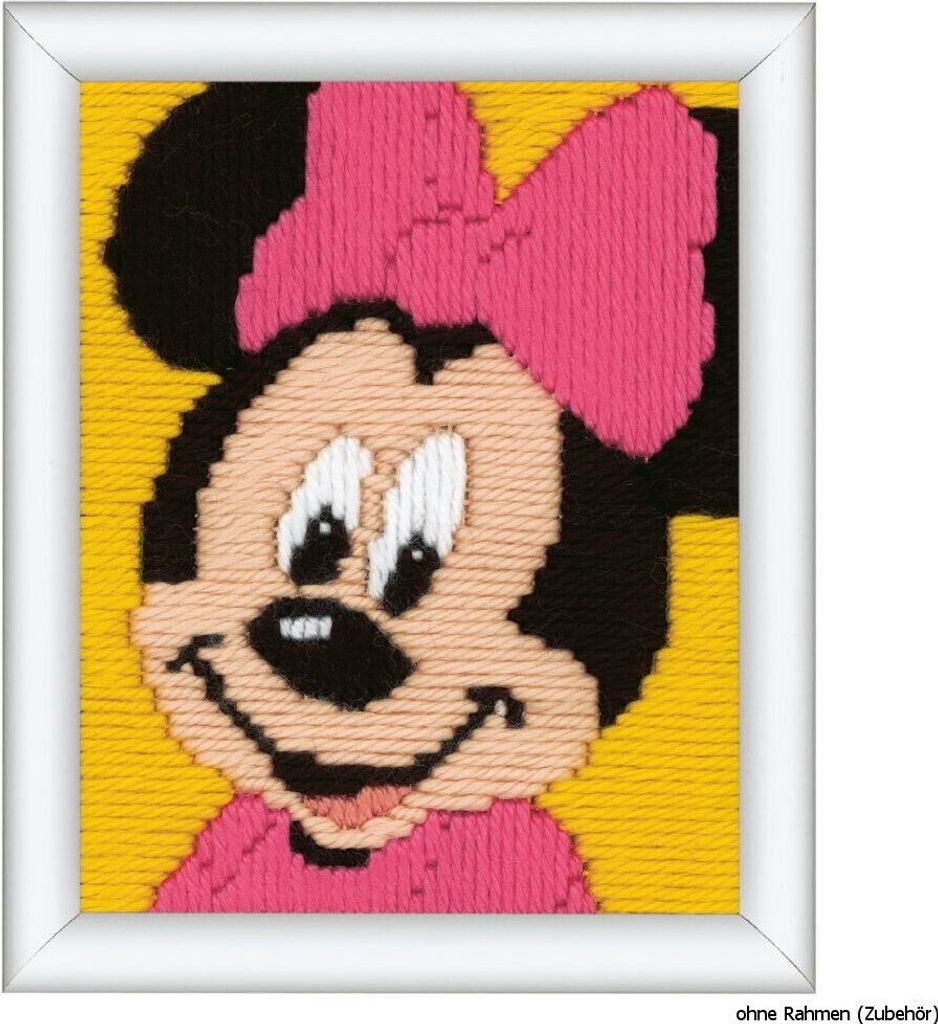 Vervaco Spannstich Stickpackung "Minnie Mouse", Stickbild vorgezeichnet