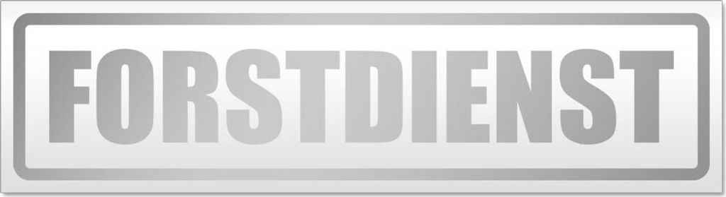 Forstdienst Magnetschild Schild magnetisch