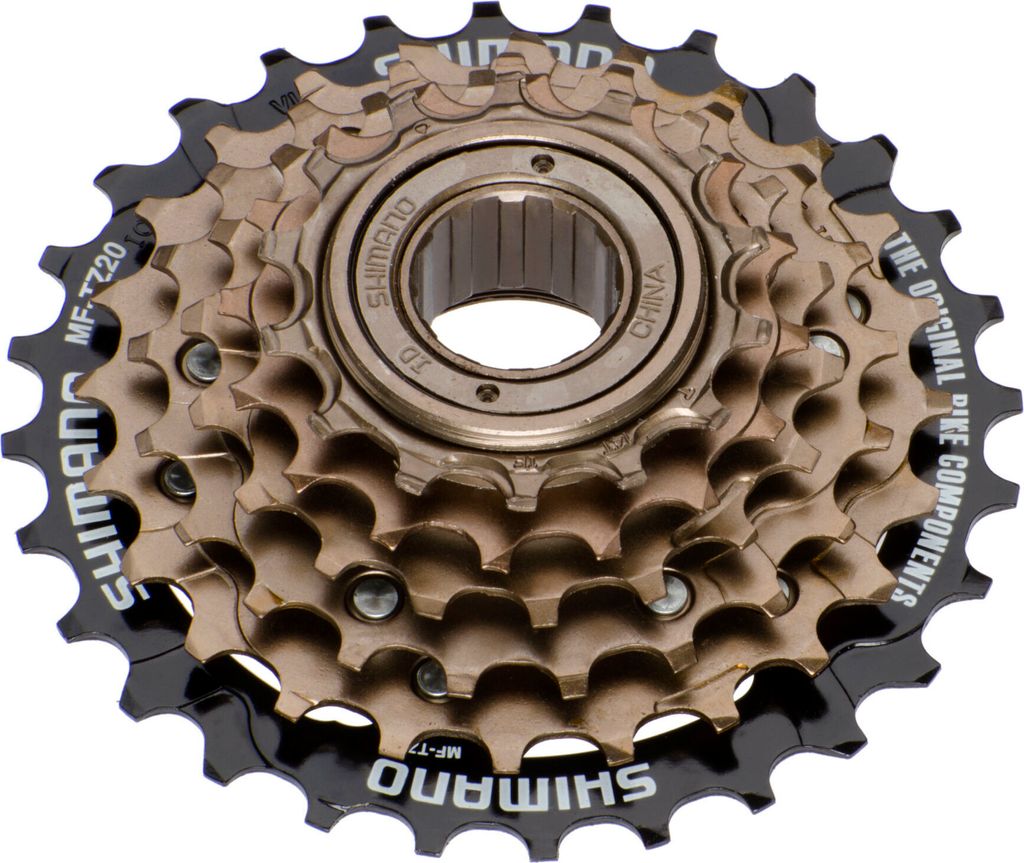 Shimano MF-TZ20 Tourney Schraubkassette Schraubkranz Zahnkranz 6-fach 14-28 Zähne Fahrrad, Ausführung:ohne Speichenschutzring