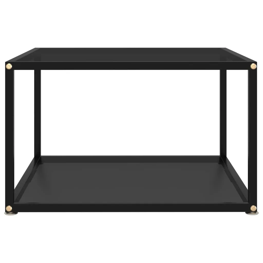 Occasione SYFAX™! Tavolino Vetro Nero 60x60x35 - Design a Prezzo Shock