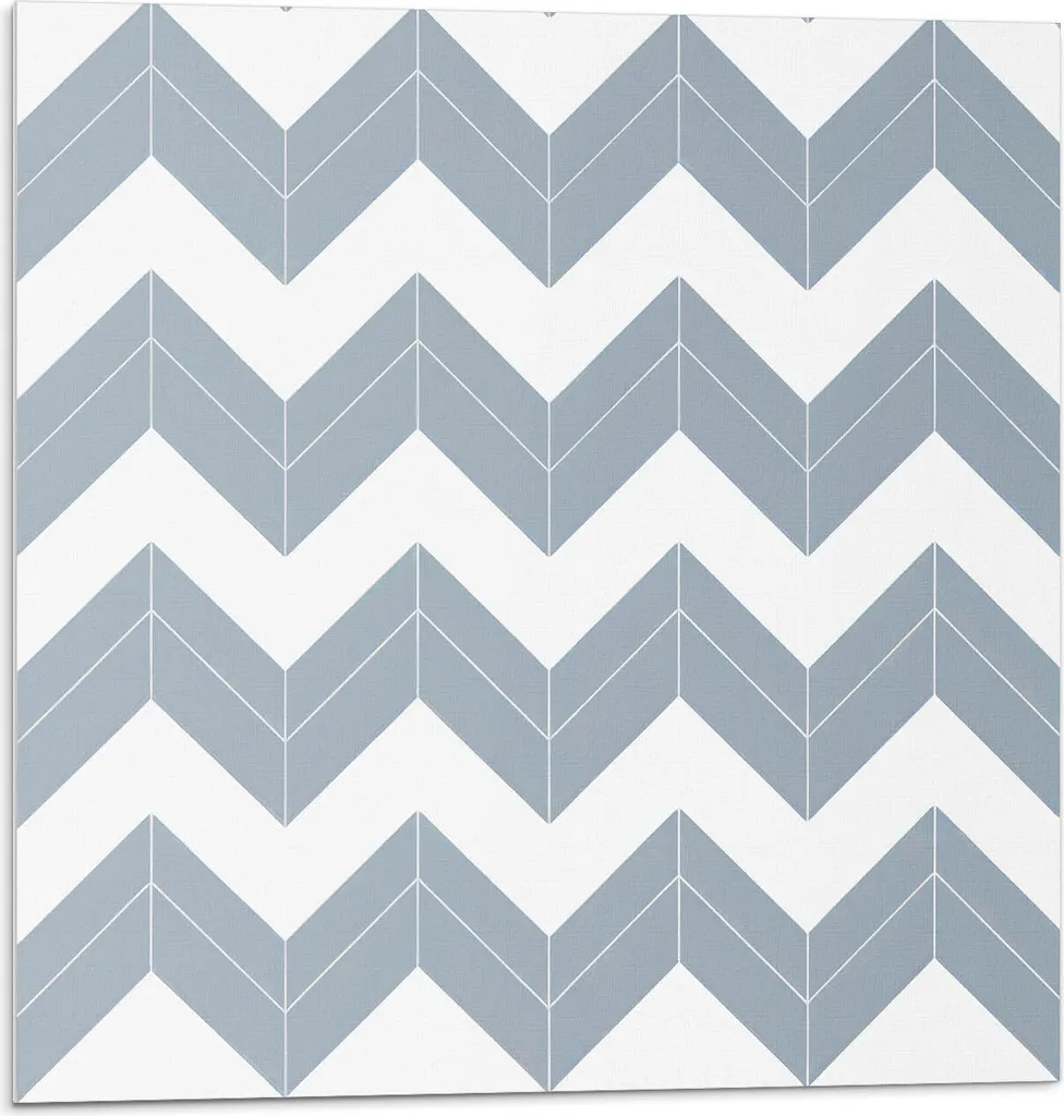 Motivo a zig zag a linee - Piastrelle autoadesive - Rivestimento - Pannello da parete - Piastrelle in PVC - Piastrelle in vinile - Piastrelle in PCV - Autoadesivo - Decorazione murale - 9 pezzi 30 x 30 cm