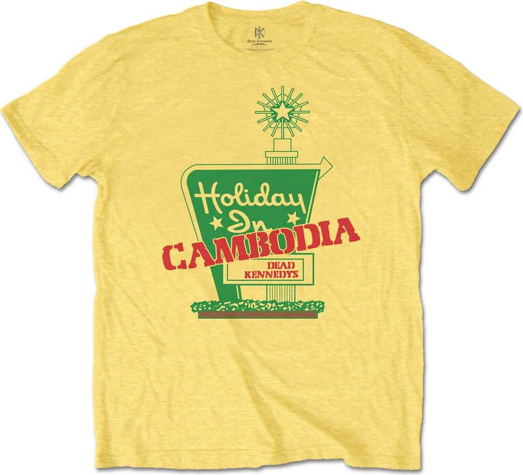 Dead Kennedys Holiday in Cambodia Daisy Yellow L T-Shirt