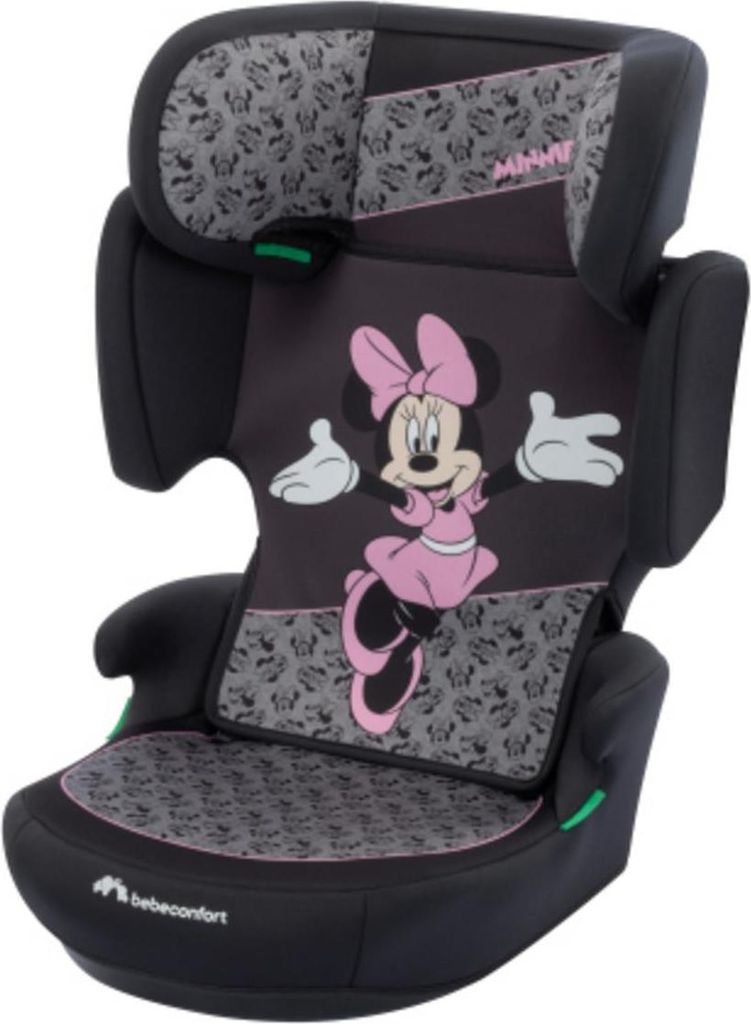 Bebeconfort Disney RoadSafe i-Size, Reboarder Kindersitz, 3,5–12 Jahre, Klappbarer, Gurtinstallation, 14 Kopfstützenpositionen, Authentic Minnie
