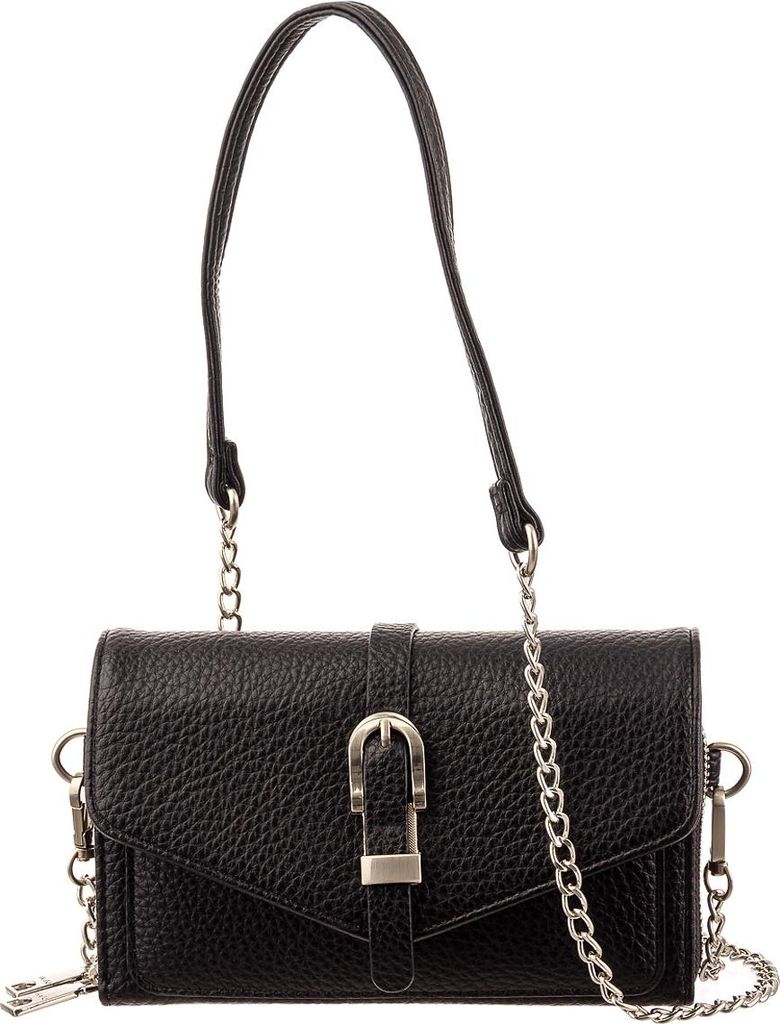 Prato S033-G Umhängetasche genarbtes PolyurethanClutch black