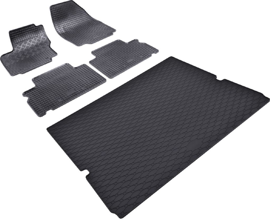 Z550016 Kofferraumwanne+Fußmatten passend für Ford S-Max 1 Minivan Kombi 5türer 2006-2014