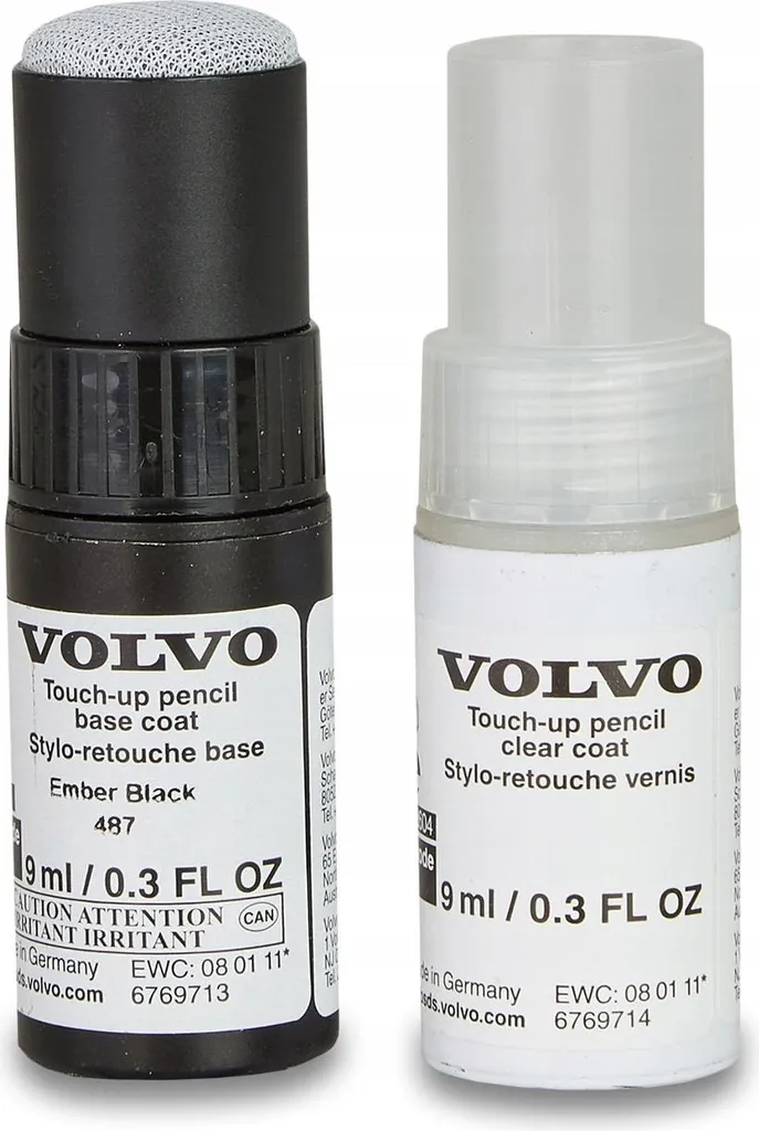 Peinture retouche Volvo 487 Ember Black - Haute précision et durabilité