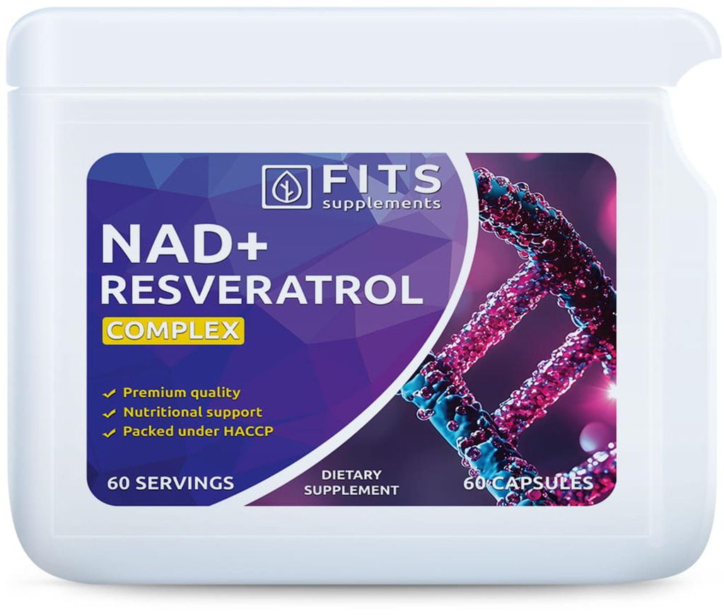 NAD+ i resweratrol – 60 kapsułek Zdjęcie produktu 