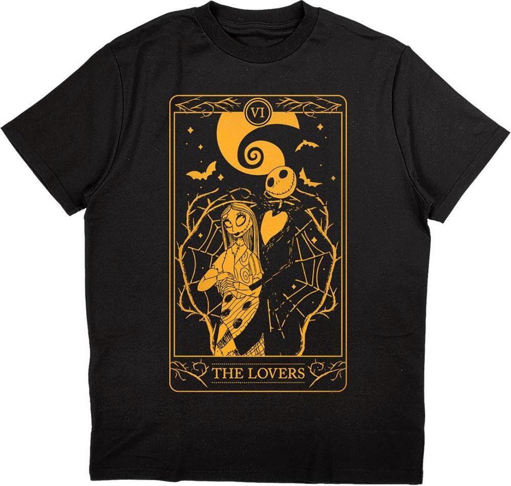 Nightmare Before Christmas - T-Shirt für Herren/Damen Uni RO3677 (XXL) (Schwarz)