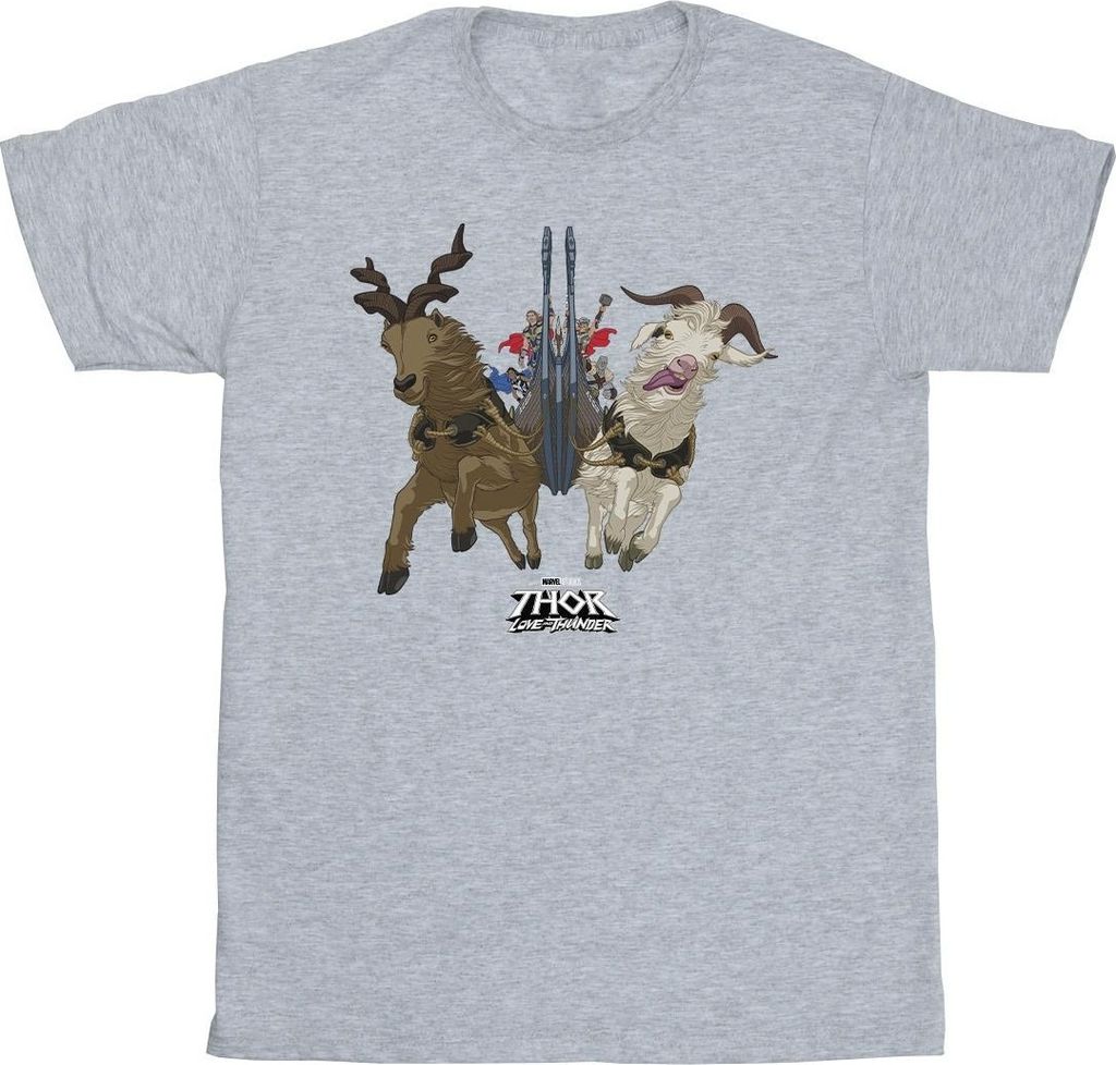 Marvel - "Love And Thunder" T-Shirt für Herren BI47982 (5XL) (Grau)