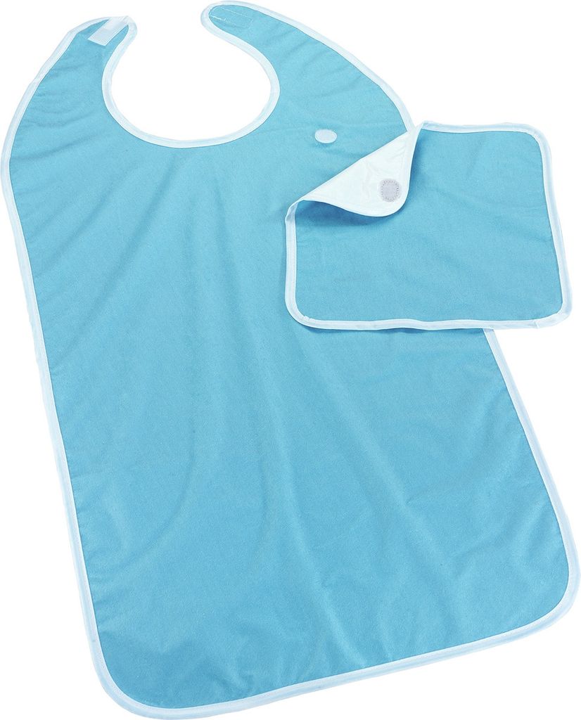 Speiseschürze mit Serviette Blau