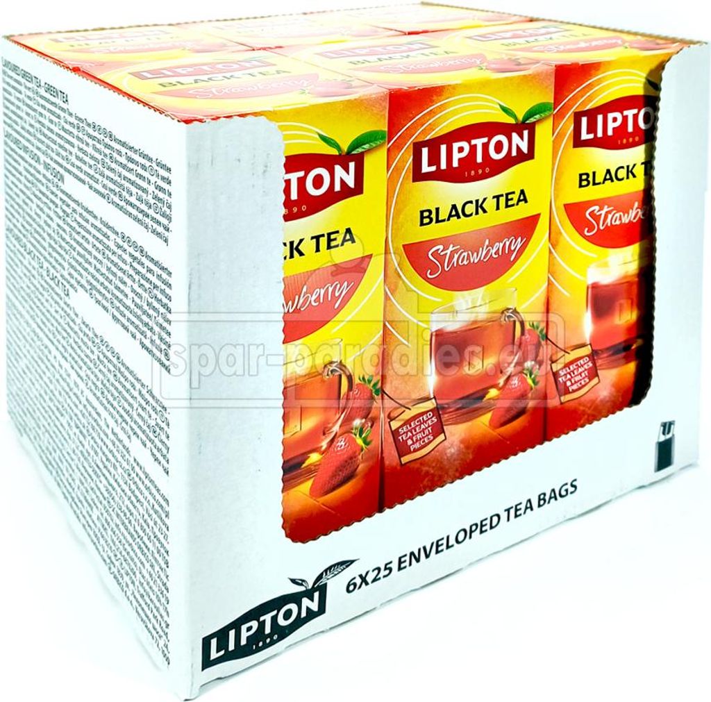Lipton - Tè Lipton Refresh Strawberry 25x1,5gr | Confezione Immagine del prodotto 