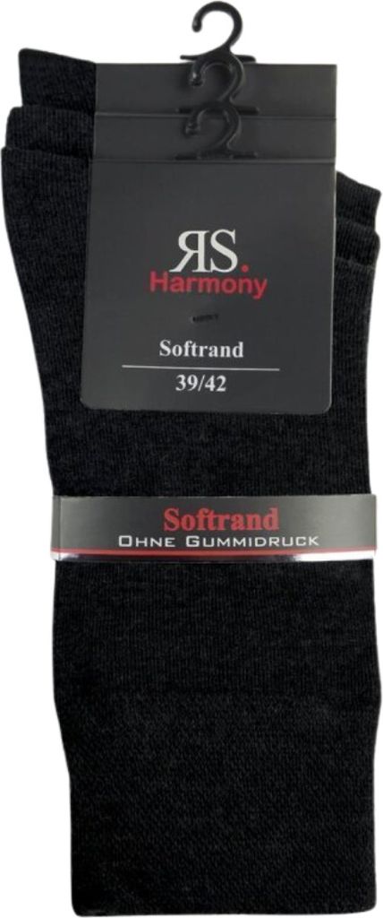 3 Paar Socken Baumwolle Herren schwarz mit Softrand o. Produktbild 