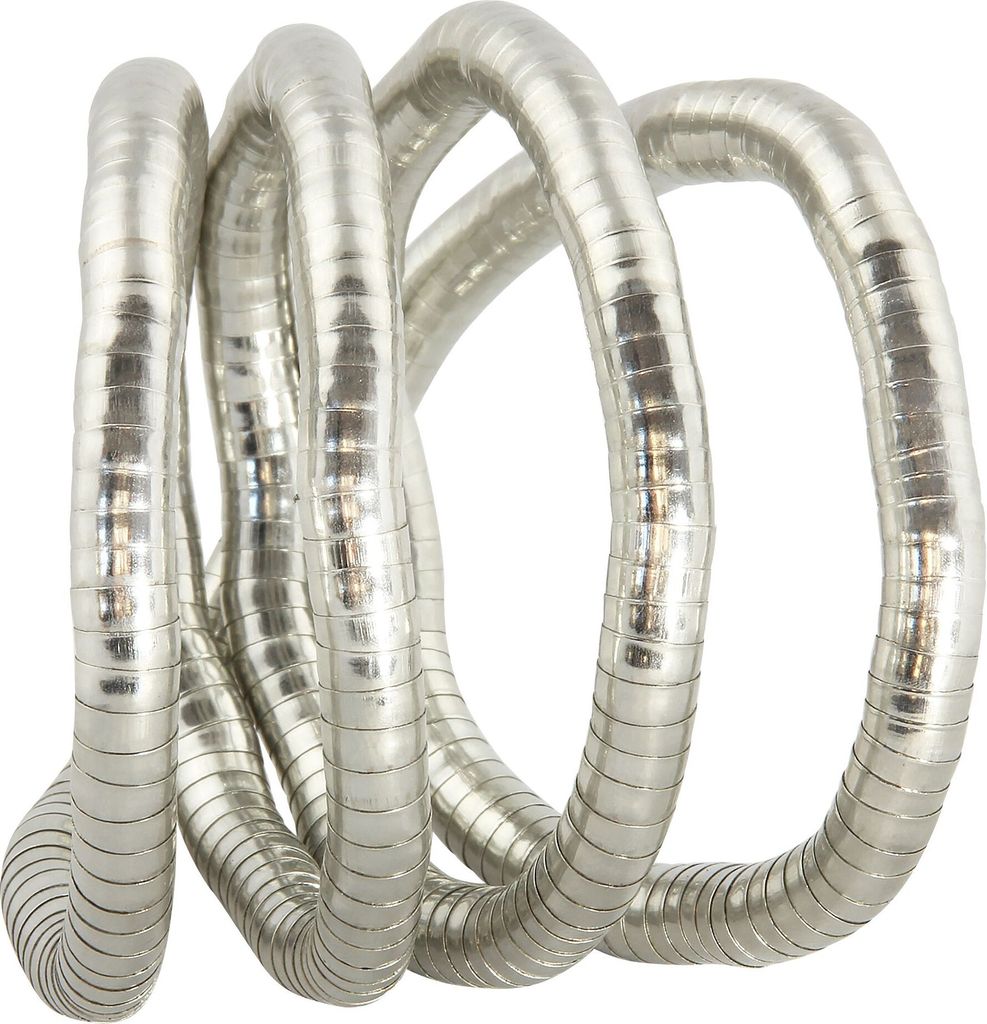 Biegsame Halskette Schlangenkette silberfarben 8mm Kette Produktbild 