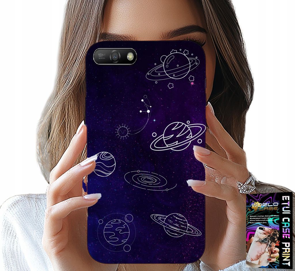 Fall Für Huawei Y6 2018 - Kosmos Planeten Sterne Galaxie Designs