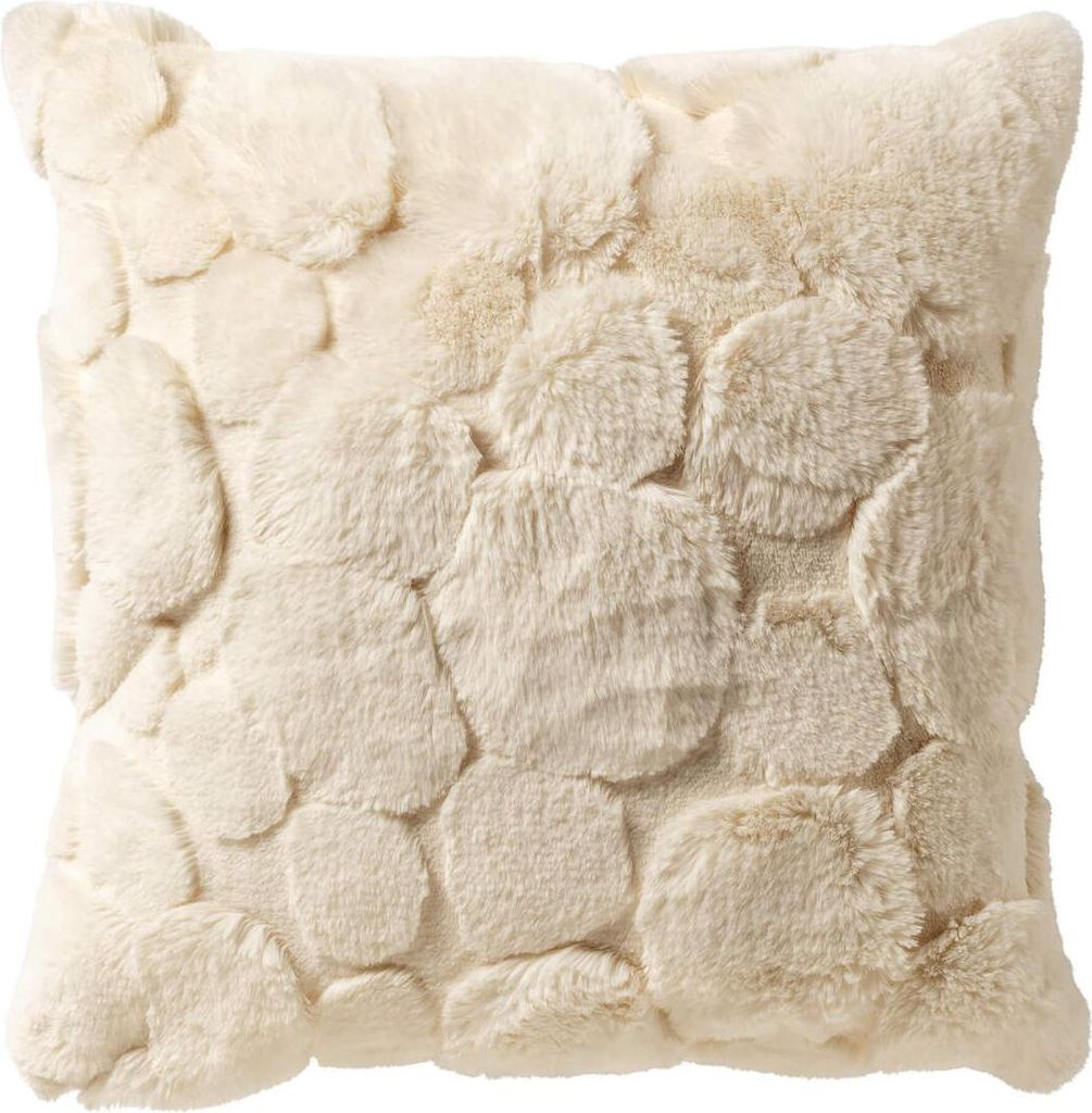 Dutch Decor Kissenbezug Pom 45x45 cm Weiß Produktbild 