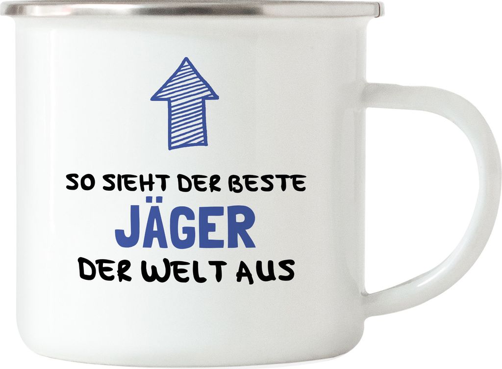 So Sieht Der Beste Jäger Der Welt Aus Emaille Tasse Bester Jäger Geschenkidee für Jagd