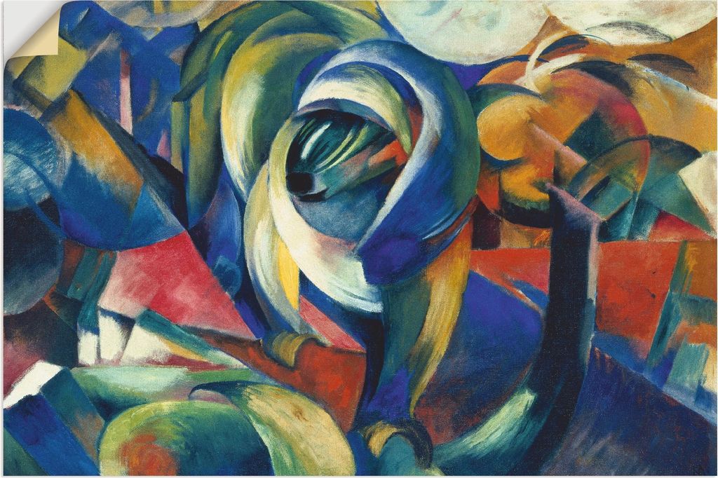 ARTland Wandbild, selbstklebend Der Mandrill. 1913. Größe: 90x60 cm